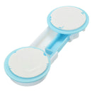 10Pcs Safe Lock Blue&White Plastic for Cupboard Door Drawers Security with Glue