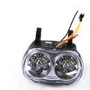 BIKIGHT 4 In 1 48V Electric Bike Power Display LED Light Dash Lamp Electric Door Lock Horn Power Display Instrument Headlight Meter Assembly Lamp With 2 Keys