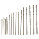 20pcs 0.3-1.6mm Micro HSS Twist Drill Bits Set Straight Shank