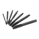 Drillpro 7pcs M3-M12 HSS Nitriding Coated Screw Thread Tap Set Machine Thread Tap Drill