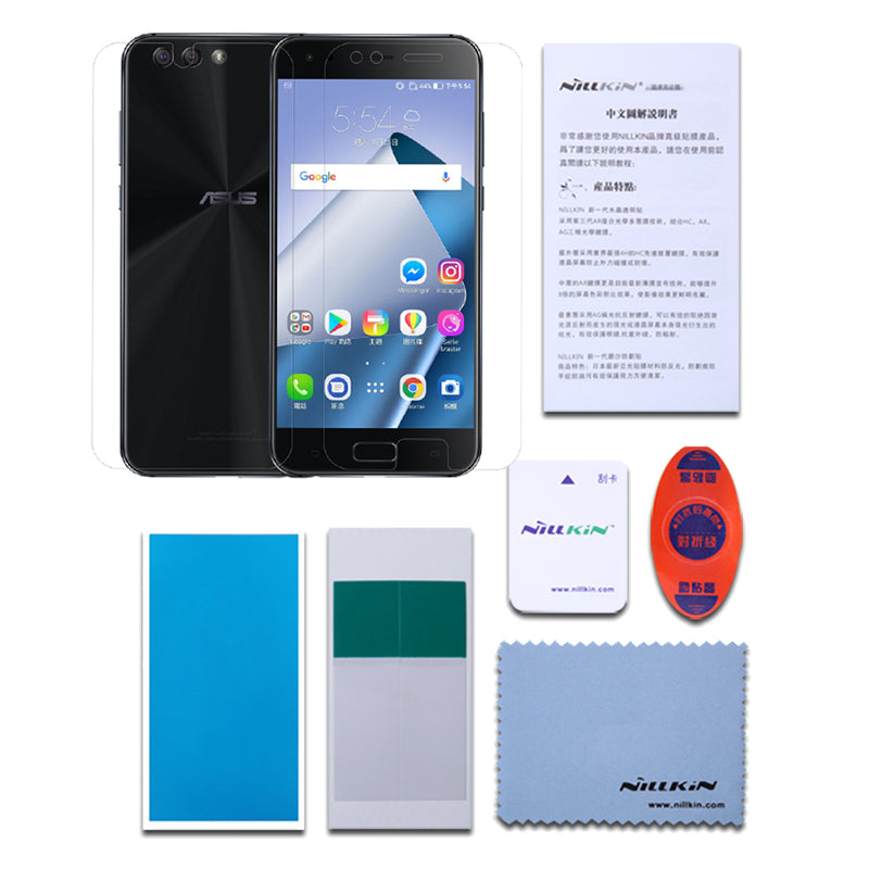 Nillkin Matte Anti-fingerprint Soft Front & Back Screen Protector Film for Asus Zenfone 4 ZE554KL