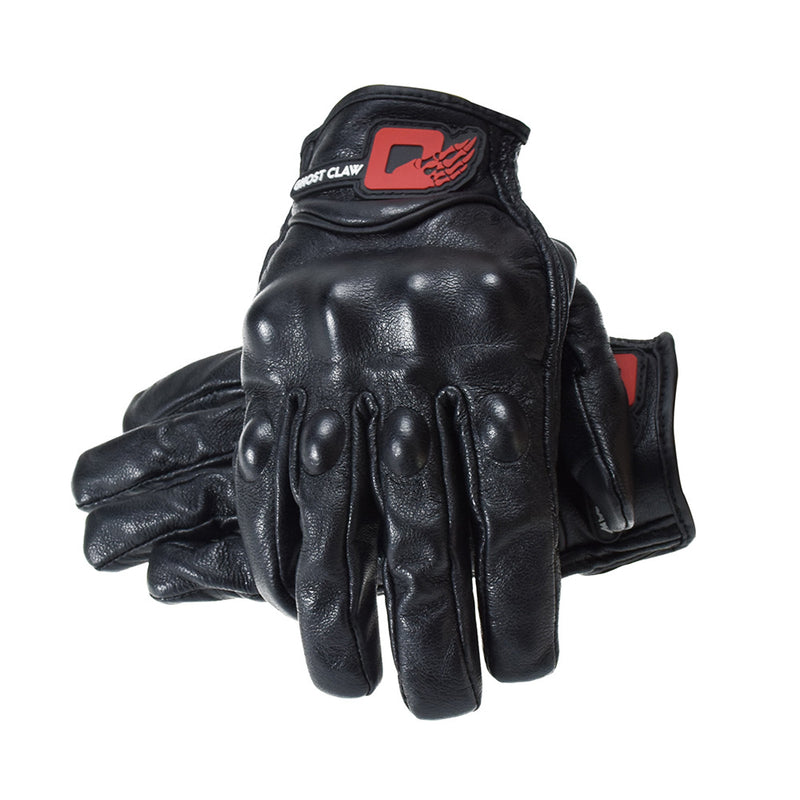 GHOST RACING Motocross Racing Leather Gloves Motorcycle Protective Gear Goatskin Touchscreen Men Women