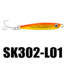 SeaKnight SK302 1PC 21g 65mm Jigging Fishing Lure Metal Sinking Spoon Fishing Baits 3D Eyes