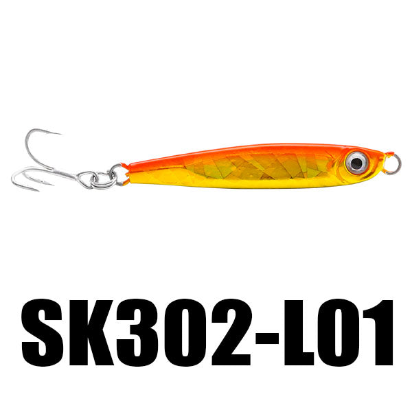 SeaKnight SK302 1PC 21g 65mm Jigging Fishing Lure Metal Sinking Spoon Fishing Baits 3D Eyes
