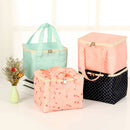 Lunch Tote Bag Oxford Waterproof Cooler Insulated Handbag Large Capacity Storage Containers