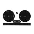 Car Radio Stereo Button Decals Worn Peeling Repair Stickers For Fiat 500