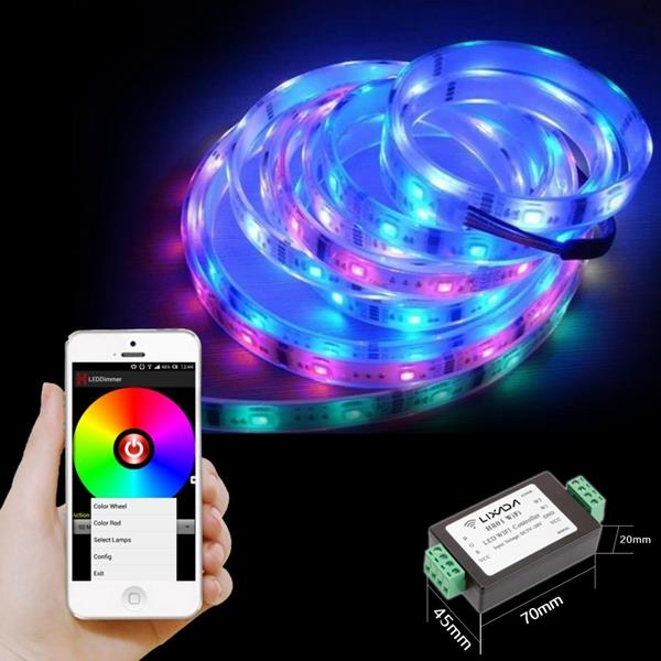 Smart LED Dimmer Receiver WiFi APP Controller for RGBWW Strip Light DC5-24V