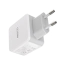 AISCD 2.1A EU Plug 2Ports USB Travel Wall Charger With LED Display For iphone X 8/8Plus Samsung S8 X