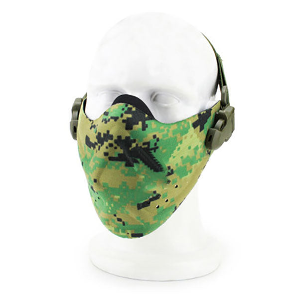WoSporT Camouflage Half Face Mask For Airsoft CS Paintball Tactical Military Costume