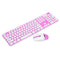 Ultra Thin Mute 2.4GHz Wireless 101 Keys Keyboard and 1600DPI Mouse Combo Set for Desktop Laptop