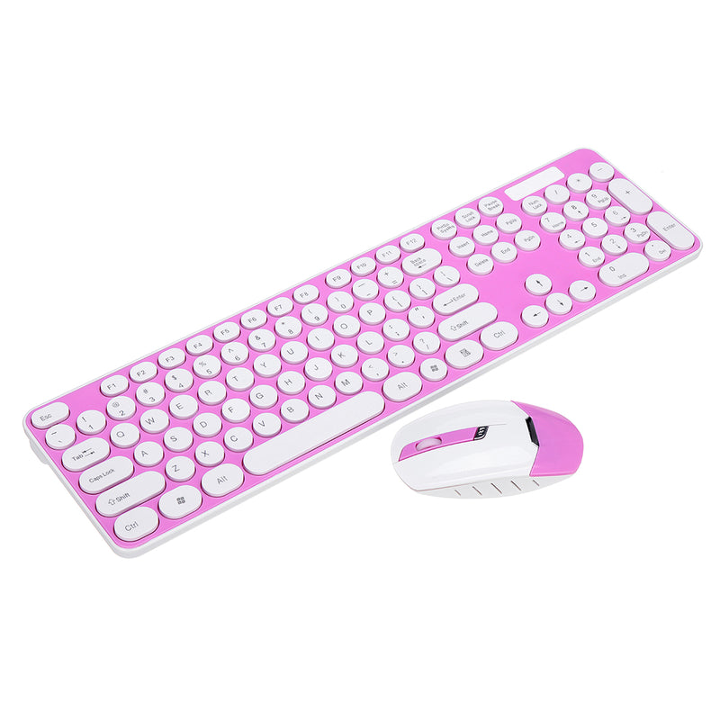 Ultra Thin Mute 2.4GHz Wireless 101 Keys Keyboard and 1600DPI Mouse Combo Set for Desktop Laptop