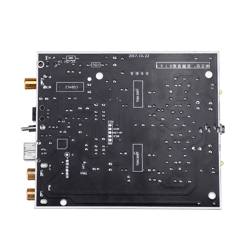 USB Decoder DAC Fiber-coaxial Decoding OTG Dual Parallel TDA1305T Computer External Fever Audio Card T0397 Board
