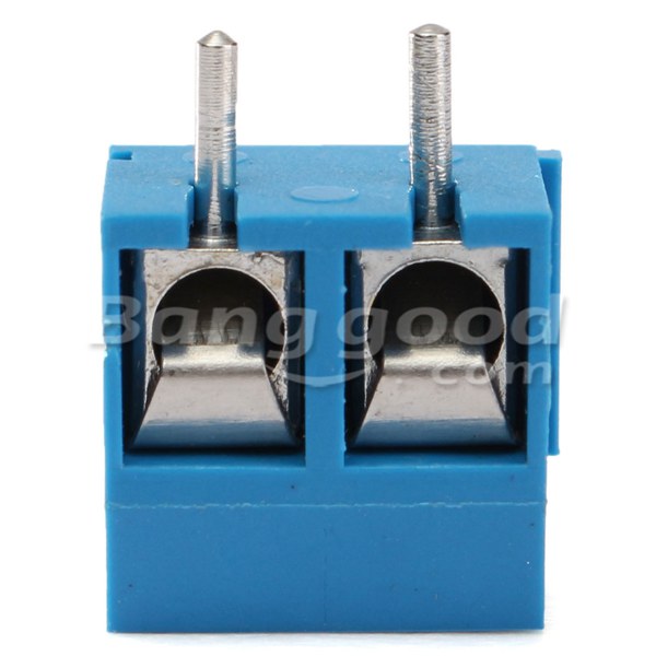 200pcs 2 Pin Plug-In Screw Terminal Block Connector 5.08mm Pitch