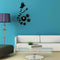 Honana DX-X7 Creative Butterfly 3D Acrylic Mirror Wall Sticker Quartz Clocks Watch Large Home Decor