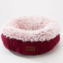 Cozy Solid Fleece Round Pet Bed