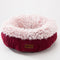 Cozy Solid Fleece Round Pet Bed