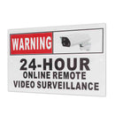 30 x 20cm (12" x 8") 24 Hour Online Remote Video Surveillance Security CCTV Camera Metal Sign Decal
