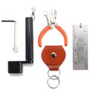 5 In 1 Guitar Tools Set String Plier Peg Puller Pick Bag Hexagon Wrench String Action Ruler