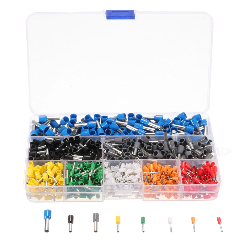 DANIU 23AWG to 10AWG Self Adjusting Ratcheting Ferrule Crimper Plier Tool with 800pcs Connector Terminal