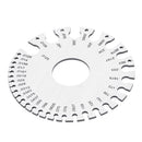 Machifit 0-36 0.007-0.3125 Stainless Steel Wire Gauge Round AWG SWG Thickness Measuring Wire Gage