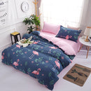 4PCS Bedclothes Polyester Print Bedding Sets Quilt Duvet Cover Pillowcase Decor