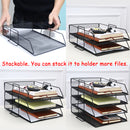 Single layer stackable file rack data rack office equipment Desktop Organizer