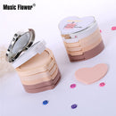 Music Flower 5 in 1 Concealing Shading Powder 24 Hours Long-lasting Mineral Magic with Mirror & Puff Women Make up