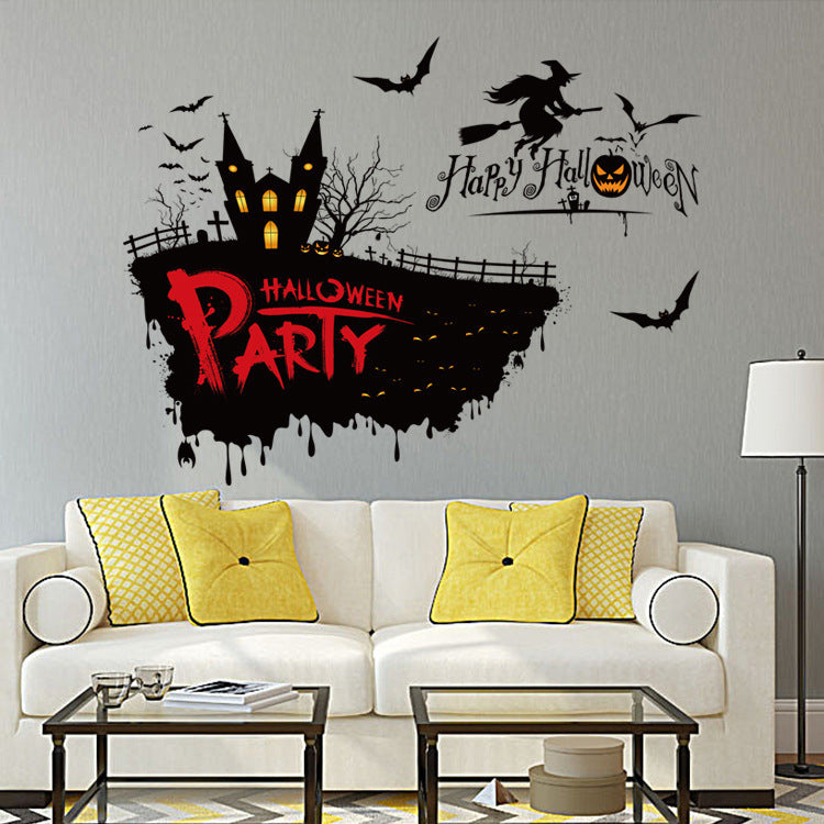 Miico FX3041 Creative Halloween Sticker Cartoon Wall Sticker For Room Halloween Decoration