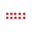 10Pcs Red 24mm Push Button for Arcade Game Console Controller DIY