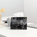 Marble Pattern Tissue Car PU Leather Office Marble Holder Decoration Napkin Box