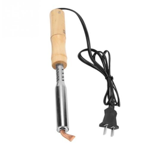 220V Electric Soldering Iron with Chisel Tip And Wood Handle Solder Station Repair Tool Large Power