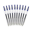 KACO KEYBO 10 Pcs/Pack Transparent Barrel Gel Pens 0.5mm Writing Signing Pen For Student School Office Supplies