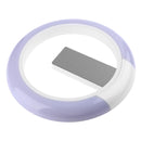 3D Led Digital Alarm Wall Clock Mirror Hollow Nightlight Living Room Decor