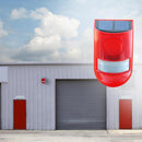 6 LED Solar Alarm Red Lamp Motion Sensor Warning Sound Light Waterproof for Garden Factory Warehouses