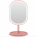 3 Levels LED Lighted Makeup Mirror USB Charging Touch Screen Swivel Tabletop Vanity Face Mirrors
