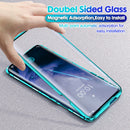 Bakeey 360 Curved Screen Front+Back Double-sided Full Body 9H Tempered Glass Metal Magnetic Adsorption Flip Protective Case For OnePlus 7T PRO