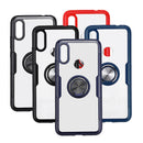 Bakeey Transparent Ring Holder Magnetic Car PC & Carbon Fiber Protective Case For Xiaomi Redmi 7