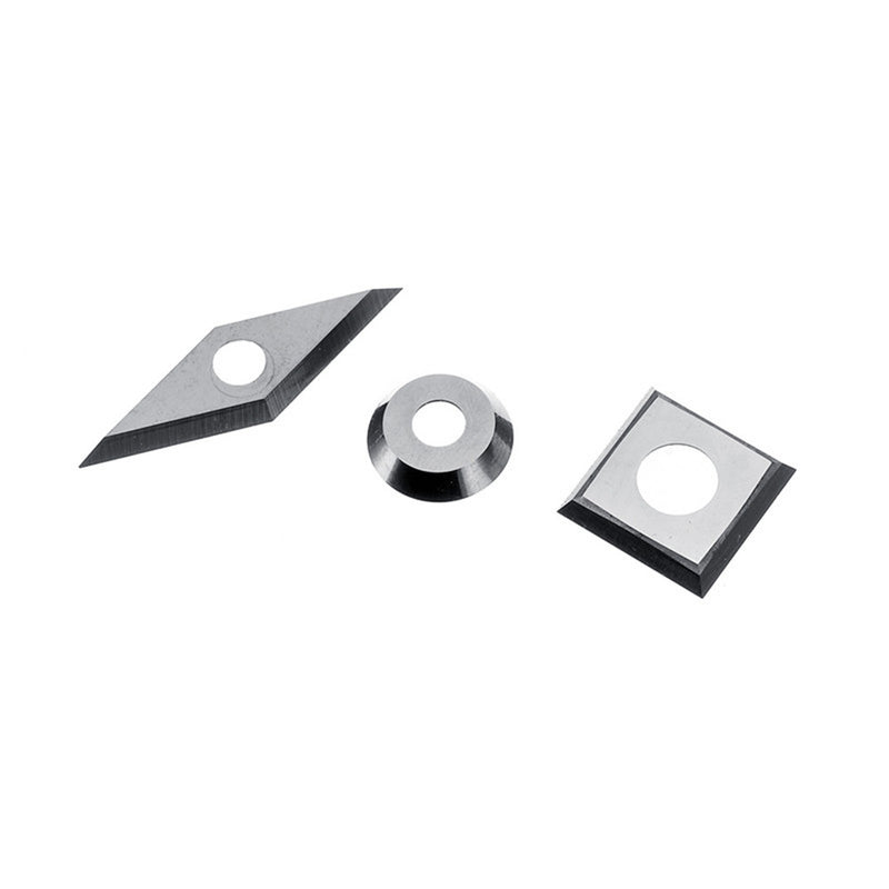 3PCS Tungsten Carbide Insert Cutter Set For Wood Turning Working Lathe Tool DIY