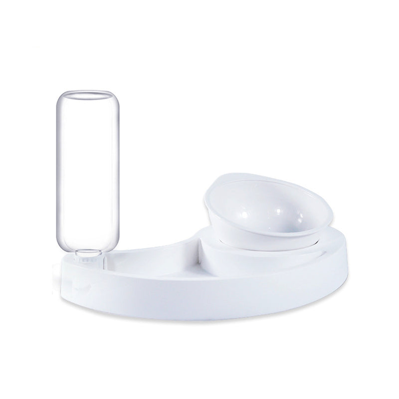 Automatic 2 in 1 Pet Feeder Cat Dog Bowl Waterer Dispenser Puppy Drinking Food Dish