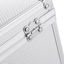 Aluminum Hard Case Foam Black Briefcase Tool Box Carrying Case Portable Tool Case