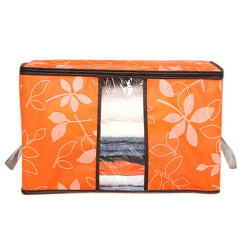Foldable Storage Bag Clothes Blanket Quilt Closet Sweater Box Pouch Organizer