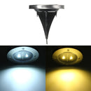 Solar Powered LED Ground Light Outdoor Garden Path Landscape Pathway Fence Yard Lamp