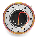 Neo Chrome Universal 1.5 Inch Short Quick Release Steering Wheel Hub Adapter 6 Bolt