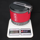 Alocs CW-S10 1.4L 1-2 Person Fast Heating Pot Camping Picnic Jacketed Kettle Cookware
