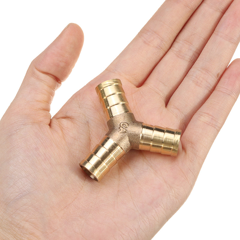 4pcs Pagoda Adapter Brass Barb Y Shape 3 Ways Pipes Fitting 6/8/10/12mm Pneumatic Component Hose Coupler