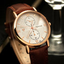 YAZOLE 355 Men Watch Luminous Fashion Classic Leather Strap Male Quartz Wrist Watch