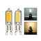 G9 2W COB 200LM Pure White Warm White Glass LED Light Bulb AC220V