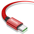 Baseus 5A Super Charge VOOC Dash Charge Type C Data Cable For Huawei Mate 20 OPPO Find X Oneplus 6