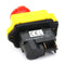250V 16A KJD17B IP54 NVR Switch With Emergency Stop 4 Pin Dustproof Waterproof Panel