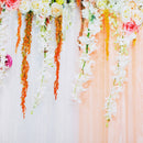 3x5FT 5x7FT Vinyl Spring Pink Yellow Rose Flower Wall Photography Backdrop Background Studio Prop